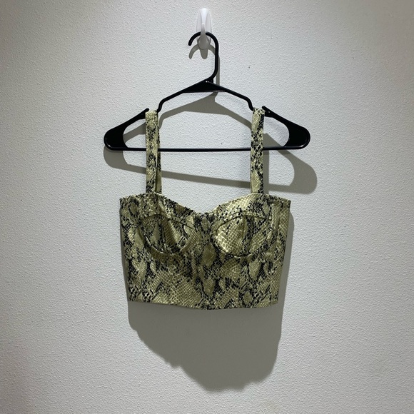 Capulet Women's Snakeskin Print Crop Top Size S - Picture 1 of 7